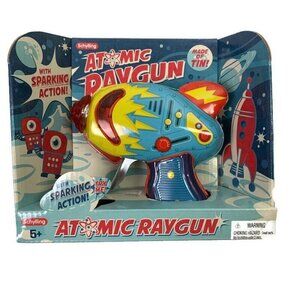 Retro Schylling Toy Atomic Space Gun Tin Litho Ray Gun 2016 New in Box